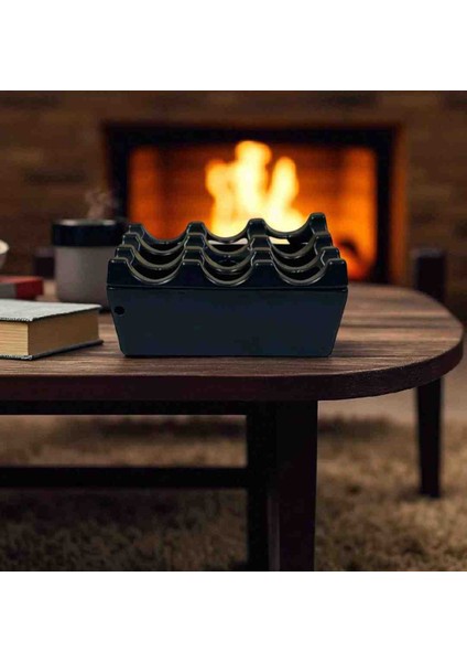 1 Adet Melamin Kare Siyah Küllük