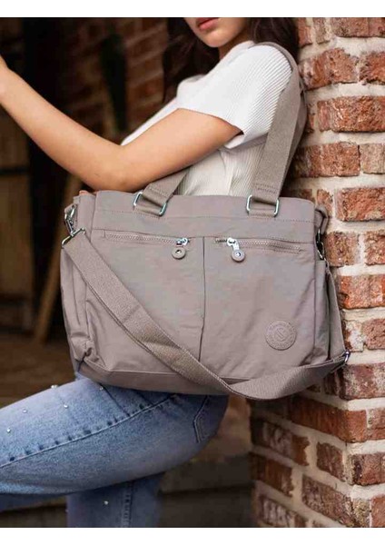 Eflanmoda Sanmorris Çok Bölmeli Krinkır Kumaştan Kadın El ve Omuz Çantası fiyatları