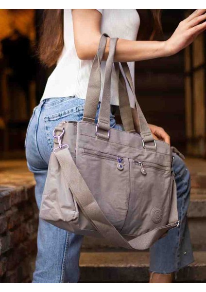 Eflanmoda Sanmorris Çok Bölmeli Krinkır Kumaştan Kadın El ve Omuz Çantası modelleri