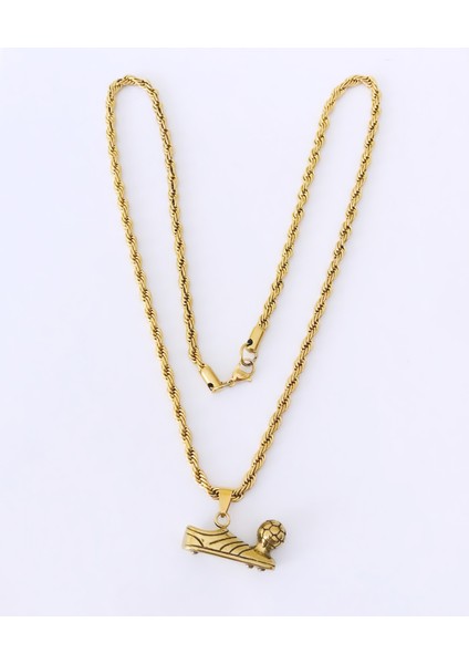 Futbol Figürlü Çelik Kolye