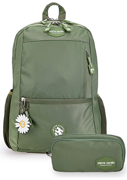 Pierre Cardin Unisex Okul Çanta Seti PCSET07PC100207-YEŞIL