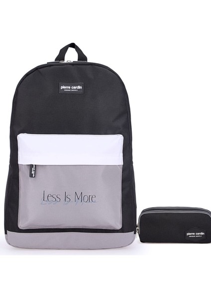 Pierre Cardin Unisex Okul Çanta Seti PCSET07PC100506-SIYAH