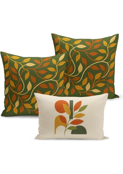 Çift Tarafı Dijital Baskılı 3'lü Kırlent Kılıfı Seti (Panç /punch Nakış Desen Görünümlü) fiyatları