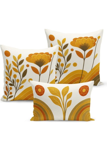 Çift Tarafı Dijital Baskılı 3'lü Kırlent Kılıfı Seti (Panç /punch Nakış Desen Görünümlü) fiyatları