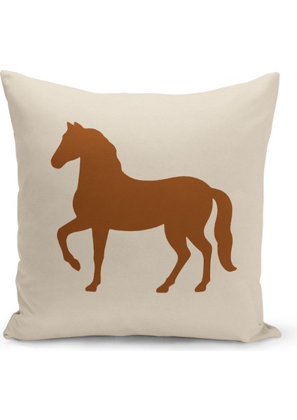 Klasik At Serisi Çift Tarafı Dijital Baskılı 3'lü Kırlent Kılıfı Seti (Horse) fiyatları