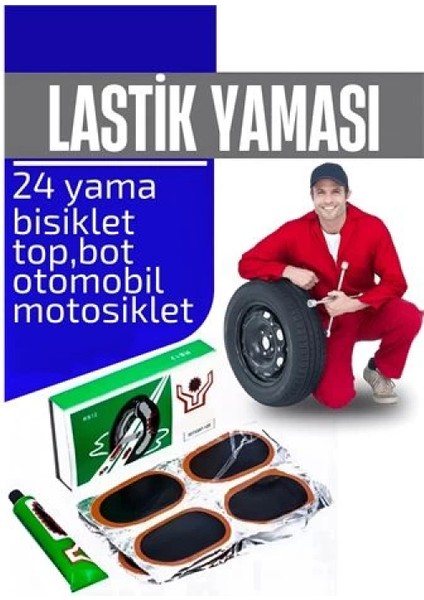 Lastik Yaması 24 Adet Yama Seti