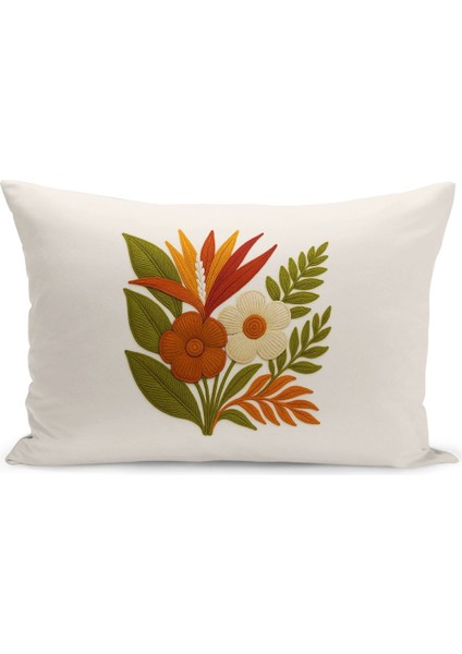 Çift Tarafı Dijital Baskılı 3'lü Kırlent Kılıfı Seti (Panç /punch Nakış Desen Görünümlü) indirimleri