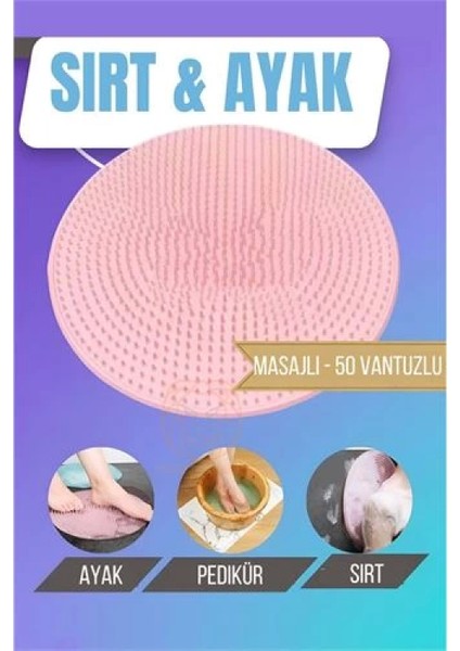 Sırt Kesesi Vantuzlu Ayak Kesesi Masajlı