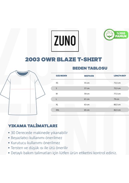 Zuno Unisex Oversize T-Shirt modelleri