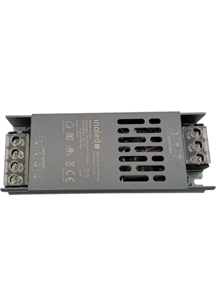 Inoled Süper Slim 12V 16.6A Dc Şerit LED Trafosu 200W IP20 (12 Volt 16 Amper 16MT Ye Kadar Kullanım Için Uygundur) modelleri