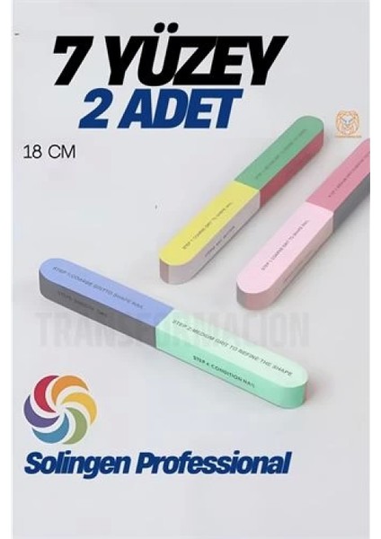 7 Yüzeyli Tırnak Törpü ve Parlatma Blok Sünger Solingen Professional fiyatları