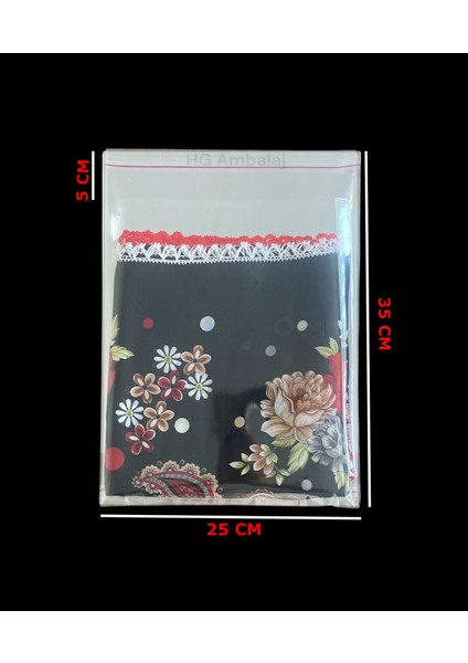 20 Adet 25*35 cm Şeffaf Bantlı Yapışkanlı Opp Jelatin Poşet ( 25*30+5 Cm) modelleri