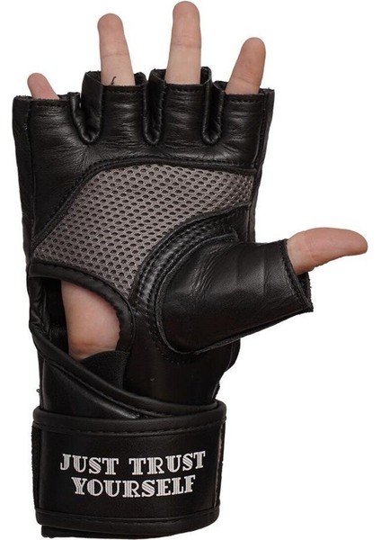 Elıte Hakiki Deri Mma Eldiven ve Bandaj Set Gloves Gıftoom Serbest Dövüş indirimleri