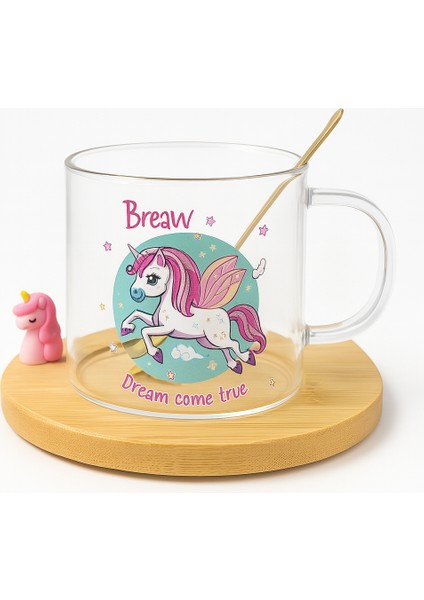 Unicorn Baskı Bardak Kupa Ünicorn Dreamcome Ture
