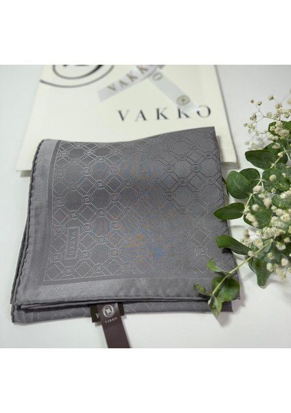 90X90 Jakarlı Saf Ipek Eşarp - 05493-70001