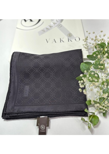 90X90 Jakarlı Saf Ipek Eşarp - 05493-22001