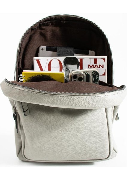 Unisex Sırt Çantası 38*24 cm Suni Deri Laptop Bölmeli Business Evrak Çantası Mega Bag fırsatları