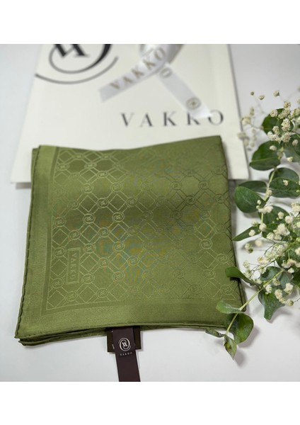 90X90 Jakarlı Saf Ipek Eşarp - 05493-4001