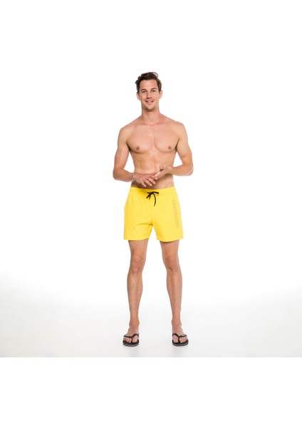 Erkek Volley Short Volt Sarı