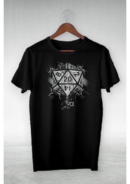 36 Yüzlü Zar Baskılı Oversize Unısex Tshirt - Oyuncular Için Tshirt - 6xl-S Geniş Beden Aralığı - Caglisa