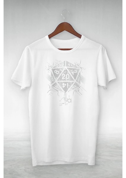 36 Yüzlü Zar Baskılı Oversize Unısex Tshirt - Oyuncular Için Tshirt - 6xl-S Geniş Beden Aralığı - Caglisa