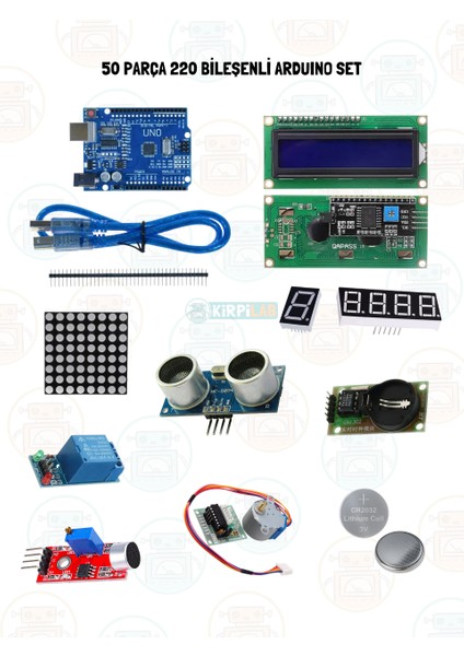 Arduino Başlangıç Seti 50 Parça 220 Bileşenli Gelişmiş Maker Seti + Saklama Kutulu fiyatları