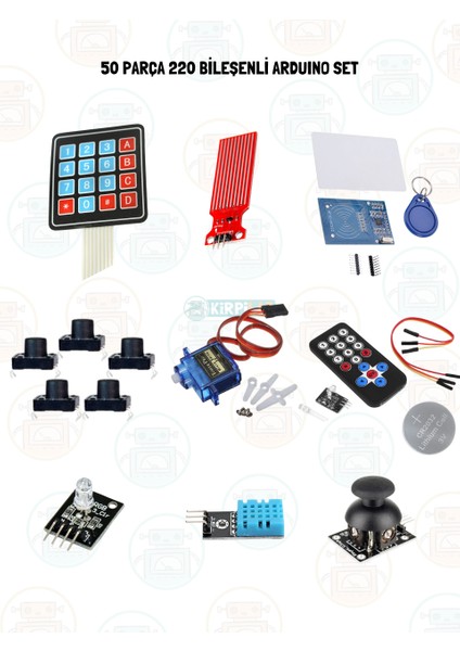 Arduino Başlangıç Seti 50 Parça 220 Bileşenli Gelişmiş Maker Seti + Saklama Kutulu modelleri