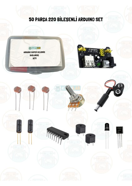 Arduino Başlangıç Seti 50 Parça 220 Bileşenli Gelişmiş Maker Seti + Saklama Kutulu fırsatları