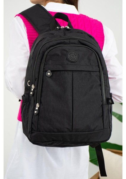 Unisex Okul Çantası Günlük Sırt Çantası 40*30 cm Lise Ortaokul Çantası Hafif Yağmur Geçirmez Kumaş