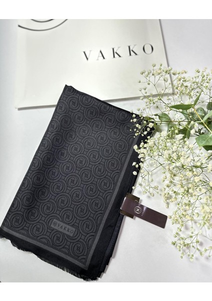 68 x 200 Desenli Twill Ipek Şal - 5490-6001