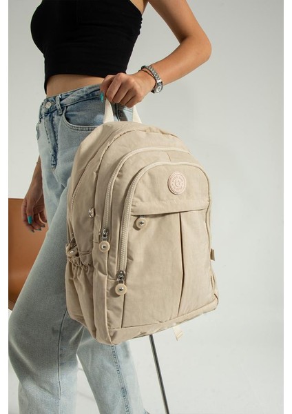 Unisex Okul Çantası Günlük Sırt Çantası 40*30 cm Lise Ortaokul Çantası Hafif Yağmur Geçirmez Kumaş