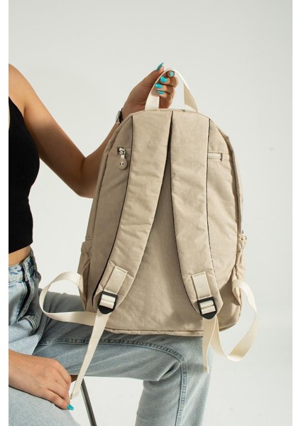 Unisex Okul Çantası Günlük Sırt Çantası 40*30 cm Lise Ortaokul Çantası Hafif Yağmur Geçirmez Kumaş modelleri