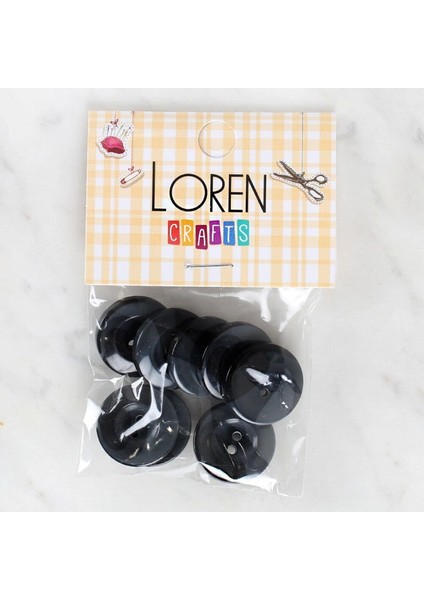 Crafts 8'li Düğme Gri - 1129