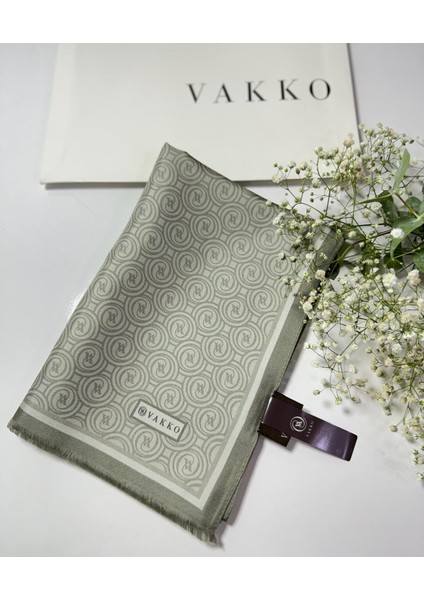 68 x 200 Desenli Twill Ipek Şal - 5490-5001