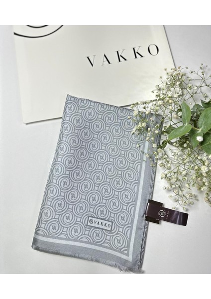 68 x 200 Desenli Twill Ipek Şal - 5490