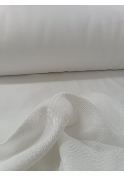 Ekru Beyaz - Düz Dökümlü Fon Perde - Pilesiz Düz Dikim - 7874B fırsatları