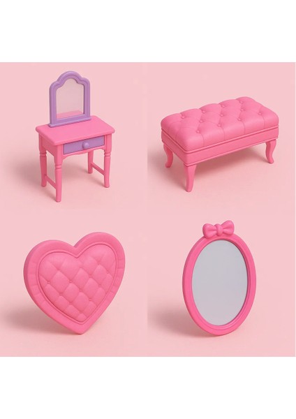 Barbie Bebek Evi Yatak Odası Odası Seti-Bedroom Set/accessories fiyatları