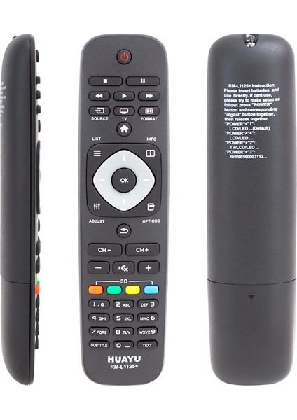 Huayu Kl Rm-L1125+ 3d Tuşlu Phılıps Lcd-Led Tv Kumanda (5047)