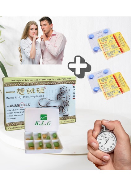Klg Tablet ( 8 Kullanım ) + VÊGÂ100 Mg 4'lü Tablet x 2 Dizi Performans Destek Kuvvet_güc_ıstêk Arttırıci Gecıktrıçi Özel Anları Uzatmaya Yardımcı Sêrtlestırıçi Hap CÎALIŞ_VIÂĞRÂ_VIÊĞRÂ_LIFTÂ_20MG_5MG
