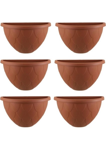 SO-DD01 Dekoratif Damla Duvar Saksı 1.4 Litre Kiremit 6 Adet