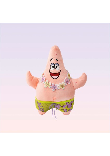 Nickelodeon Sünger Bob Kare Pantolon Patrick Yıldız Figürlü Çiçek Yüzüklü Peluş 45 cm