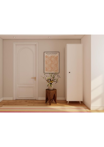 Harput Beyaz Çok Amaçlı Tek Kapaklı Dolap