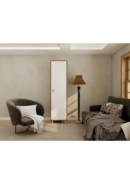 Harput Çok Amaçlı Tek Kapaklı Dolap Amalfi-Byz 500*400*1900