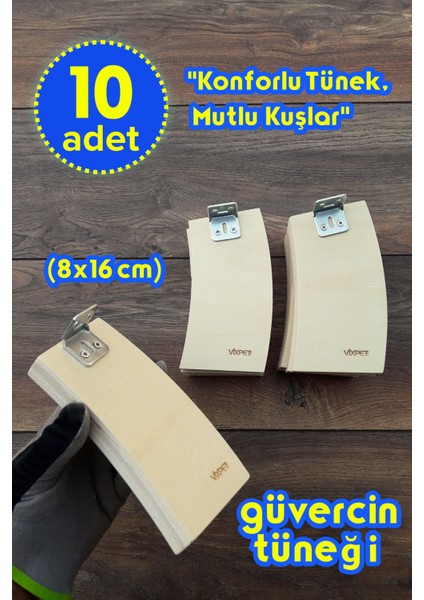 Tunex Ahşap Güvercin Tüneği 8 x 16 cm | 10 Adet | Bekar Tüneği | Ahşap Tünek | Kuş Tüneği | Dinlenme Tüneği fiyatları
