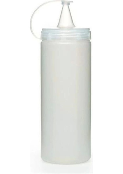 Şeffaf Kapaklı Sızdırmaz Yağlık Sosluk Şişesi Plastik Yağdanlık 400 ml AP-9028