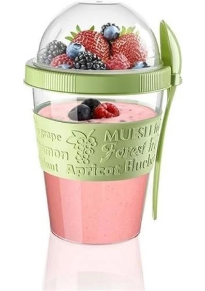 Taken Go Kapaklı Kaşıklı Pratik Taşınabilir Meyveli Yoğurt Kabı modelleri