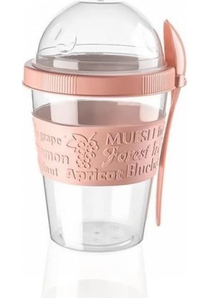 Taken Go Kapaklı Kaşıklı Pratik Taşınabilir Meyveli Yoğurt Kabı fırsatları