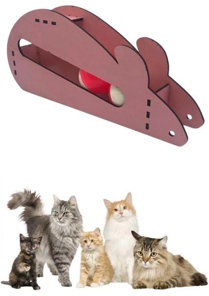 Fare Kedi Oyunu Ahşap 2 Toplu Kedi Oyuncağı Tahta Kedi Oyunu Tahta Fare ve Toplu Oyuncak indirimleri