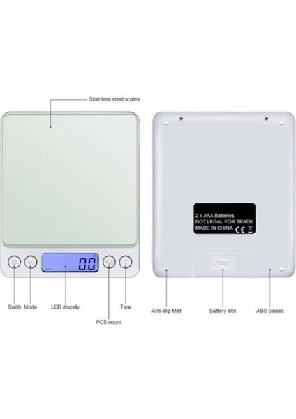 Dijital Hassas Mutfak Terazisi Hassas Tartı 2000 Gr/01 gr Hassasiyet modelleri