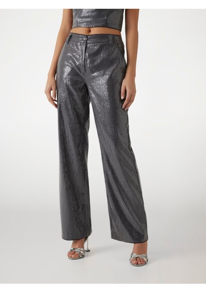 W5RB32WGX40 Cassıa Cargo Sequıns Kadın Pantolon